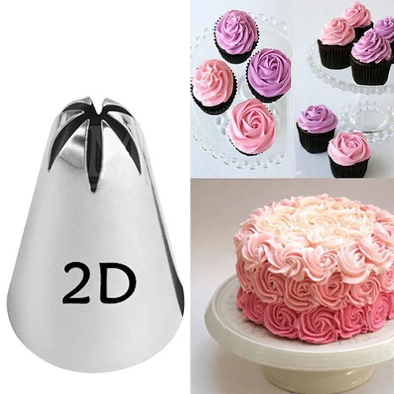 2d Tip Wilton Cupcake Nozzles Wanlihao 3pcs/set 1M 2D 2F Wilton