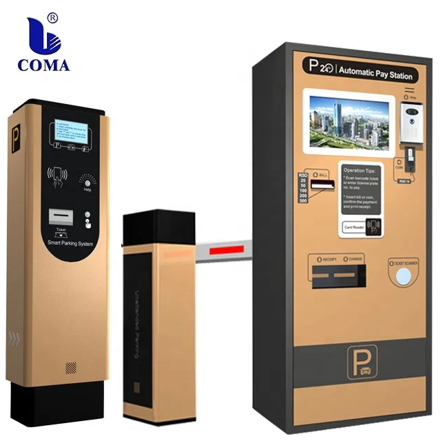 Automated Car Parking Ticket Machines. Editorial Image - Image of