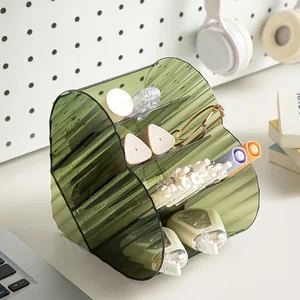 Modern Plastic Pen Holder & Multi-functional Cosmetic Storage Box for Makeup Brushes Lipstick Eyebrow Pencils