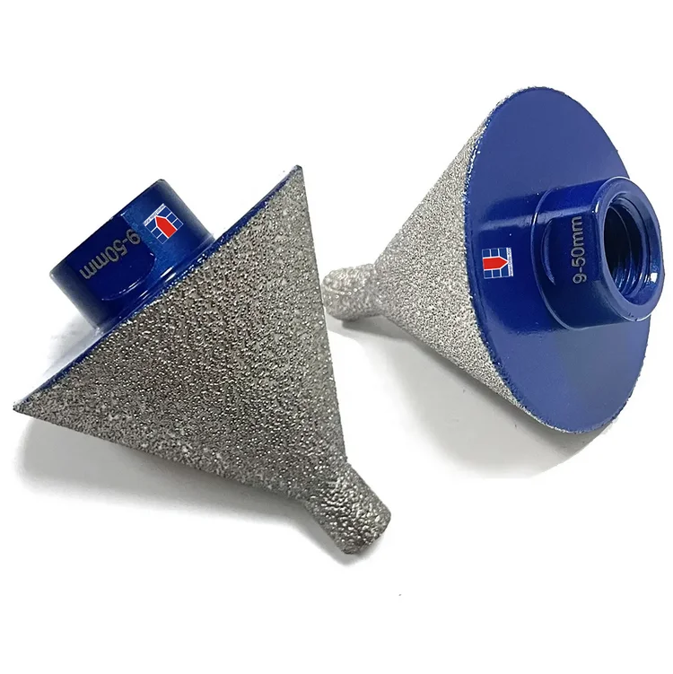 35mm 90 Dregree Electroplated hot Diamond Cone Chamfer Grinding Head Stone Glass Chamfering Head 20-60mm cone