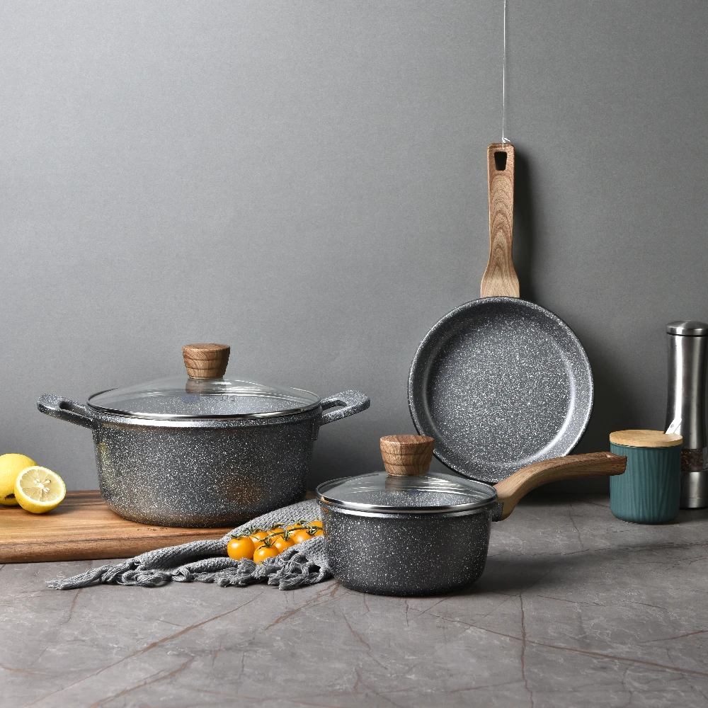 Tmai Stoneware Non Stick Induction En Aluminium Cookware Insulator Food