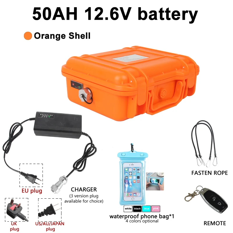 12V 50AH capacity lithium battery box