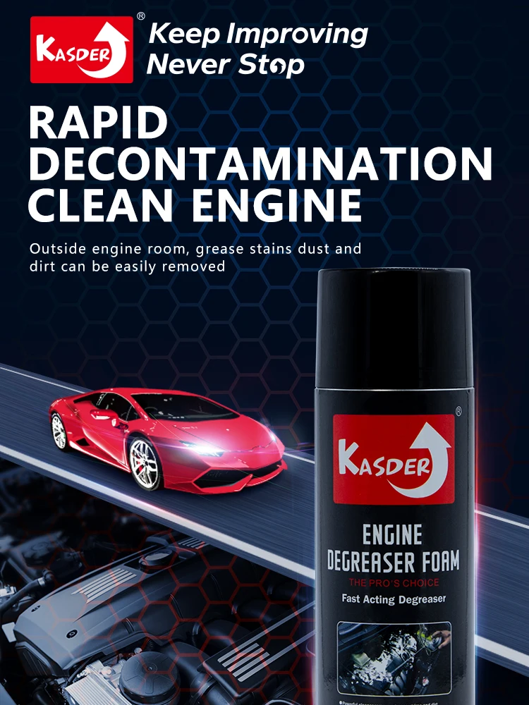 Low Moq Heavy Duty Foam Foaming Car Engine Degreaser Cleaner Spray For
