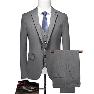 OEM Custom High Quality Men's Suits Solid Slim Fit Blazers for Office Men Suit