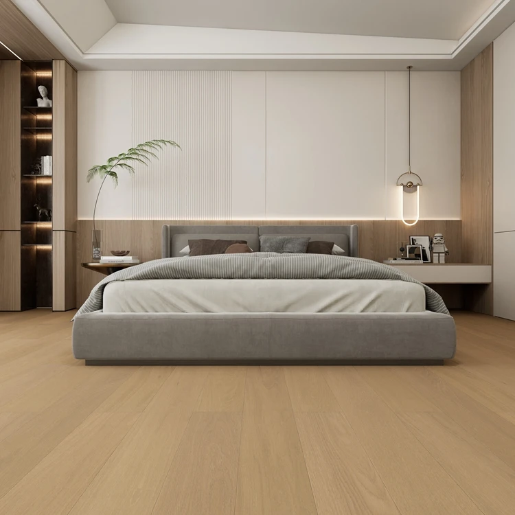 New Arrival Color Winston Hickory White Brushed Parquet Oak Multilayer Engineered Wood Floors Click Modern Living Room