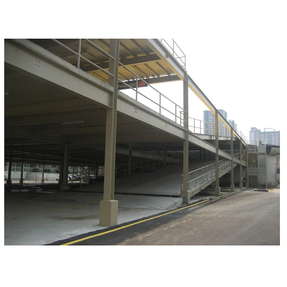 3 Floors Prefabricated Shed Steel Structure for Car Parking Lot