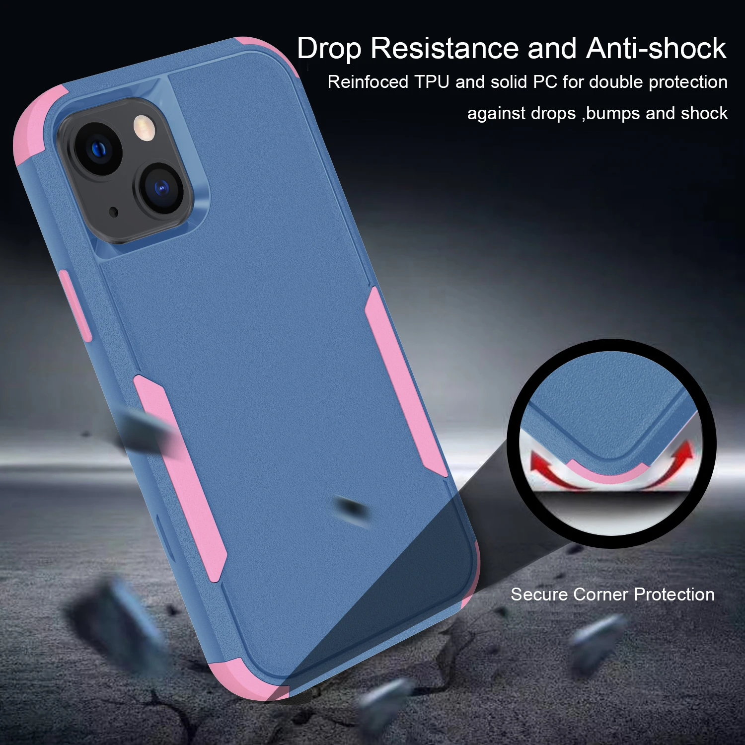 Armor 3 in 1 Phone Case for iPhone 13 Heavy Duty Full Cover Dual Layer TPU PC Mobile Case for iPhone 13 Pro Max 12 XS MAX XR 11