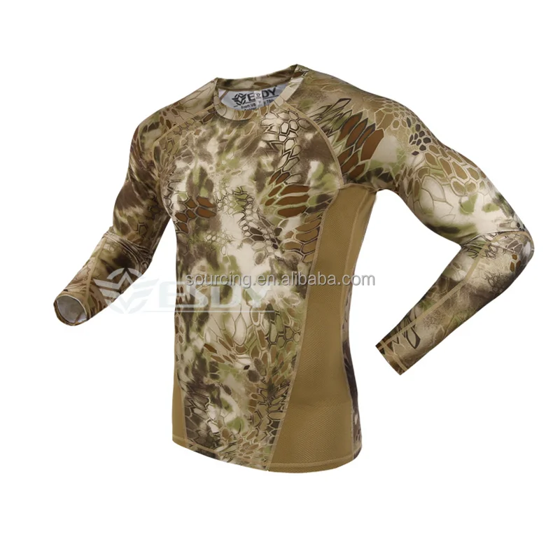 men's camo thermal shirt