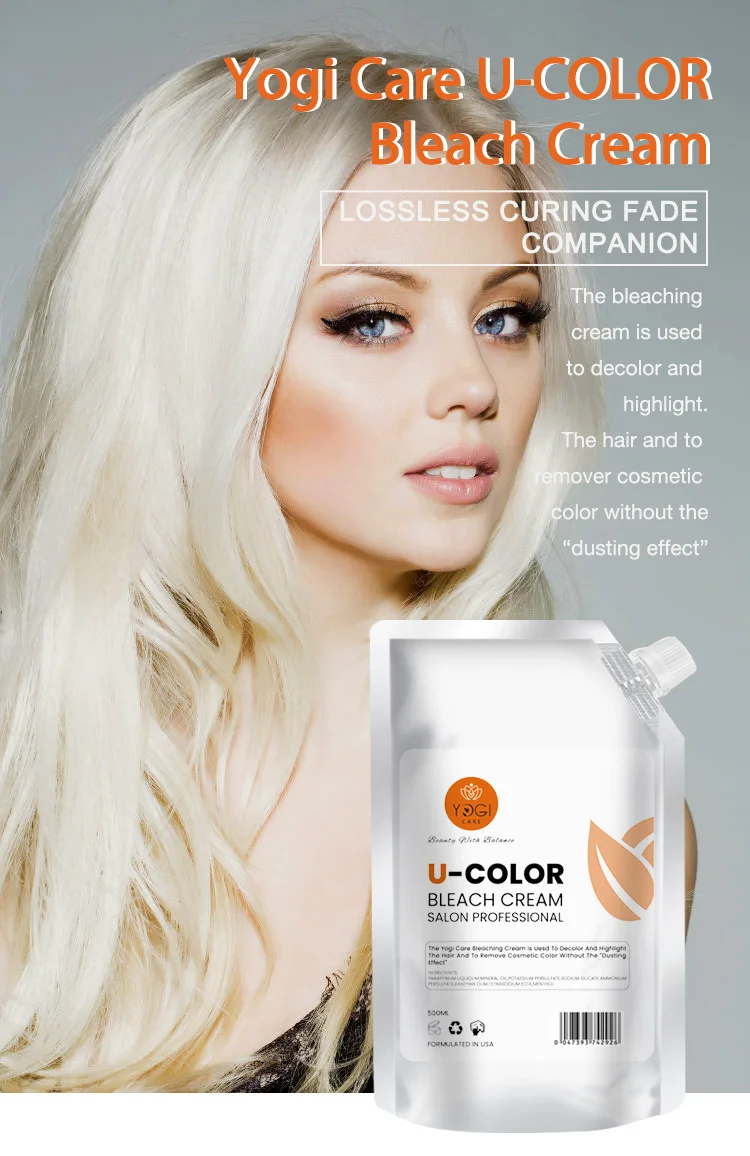 Private Label Touch Color Hair Straightening Cream White Hair Bleaching  Powder Professional Salon Dye Hair Cream - Buy White Hair Bleaching Powder,Touch  Color Hair Straightening Cream,Dye Hair Cream Product on 