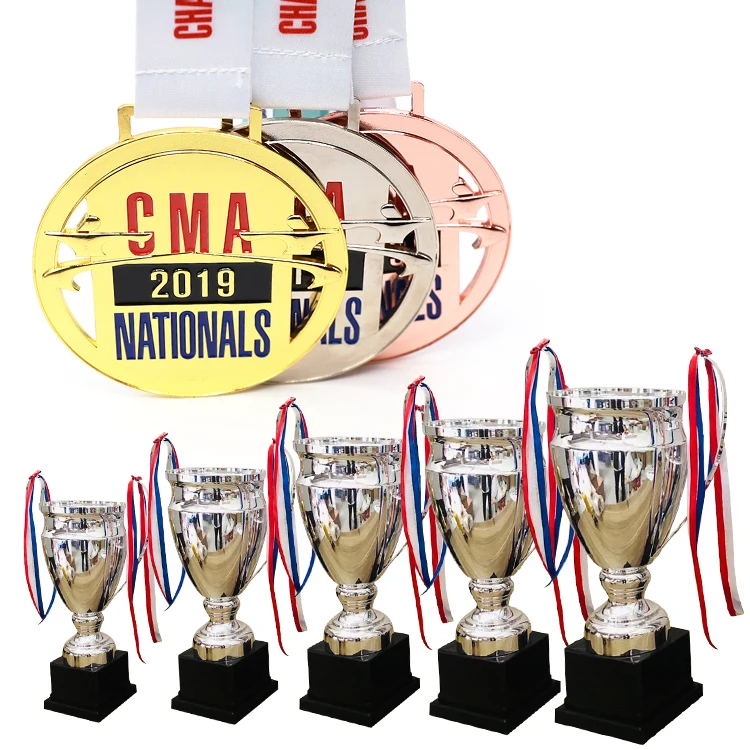 Custom Perspex Trophies And Medals Sports Manufactures Display Education Badminton Football Cup Soccer Medals And Trophies
