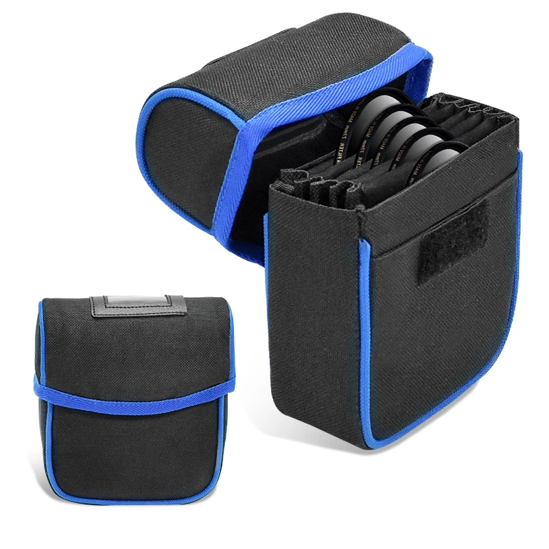 Противоударный поясной чехол для фильтра объектива камеры защитный чехол мягкий полиэстеровый чехол для объектива камеры водонепроницаемый чехол для фильтра объектива