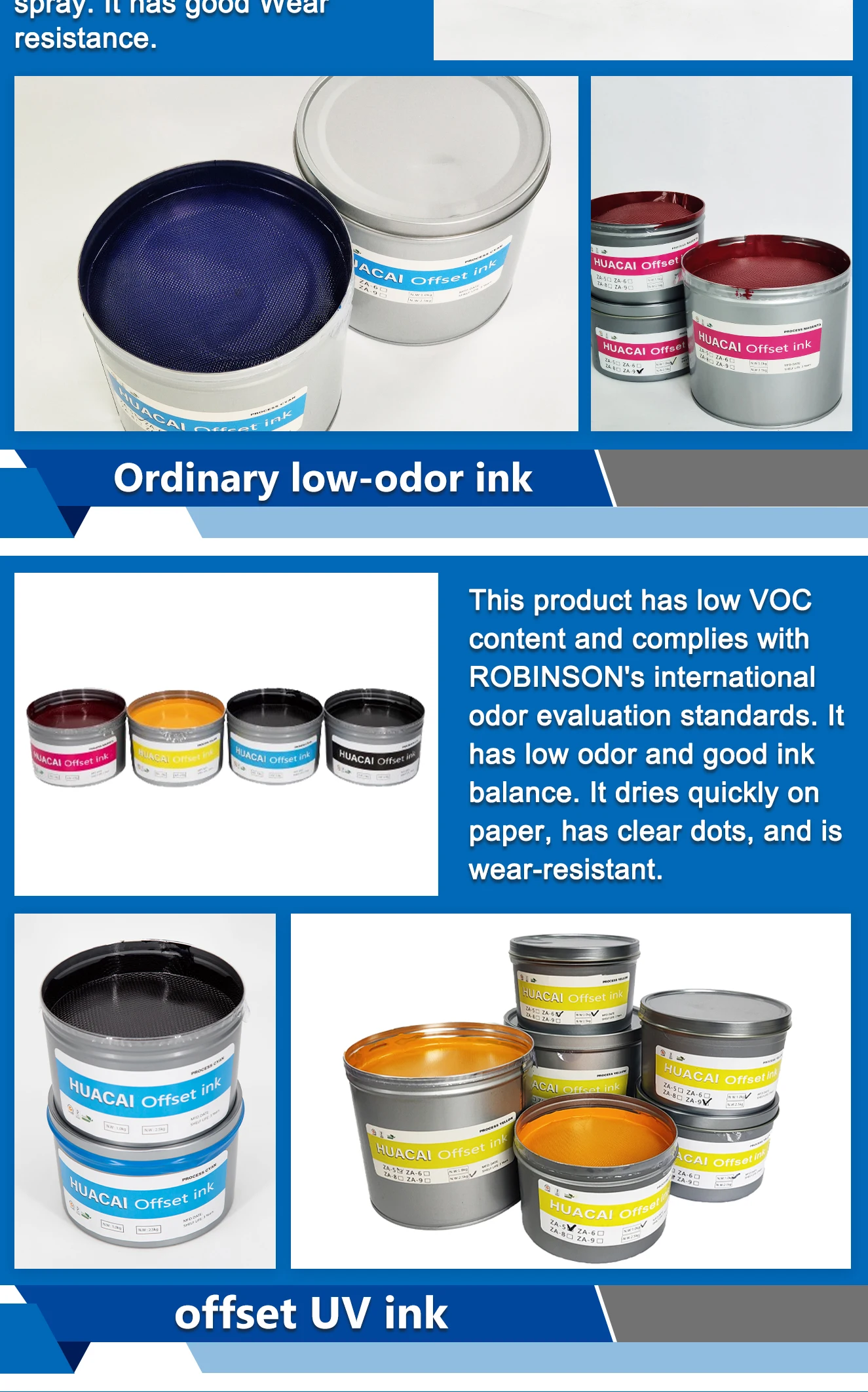 CMYK High Gloss Quick Drying Ink - Competitive Price