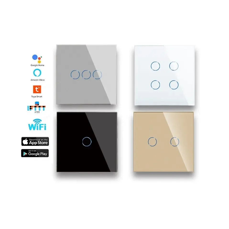 KLASS UK/EU Standard Wholesale Smart Switch google Alexa Amazo Smartlife Tuya App Zigbee Wifi Remote Control Switches and Socket