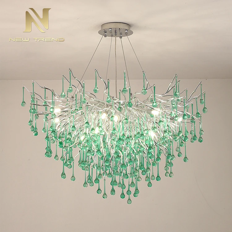 CPL-166 Fashion Style Ceiling Chandelier Light Living Room Dining Room Glass LED Pendant Lamp 