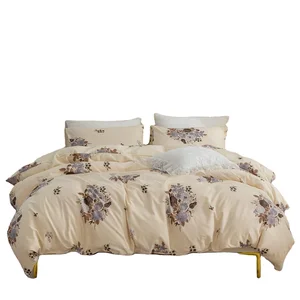 Flower Duvet Cover Queen 100% Soft Cotton 3 Pieces Flower Bedding Sets Queen for Girls Flower Branches Pattern Duvet Cover