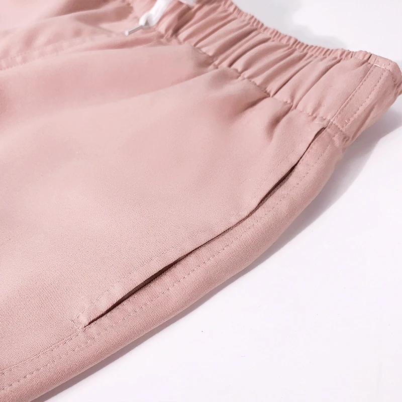 Nurse Uniforms for Hospital Nursing Uniform for Women Men Short Sleeves V-neck Stretchy Scrubs Set Top & Pants with Multi Pocket