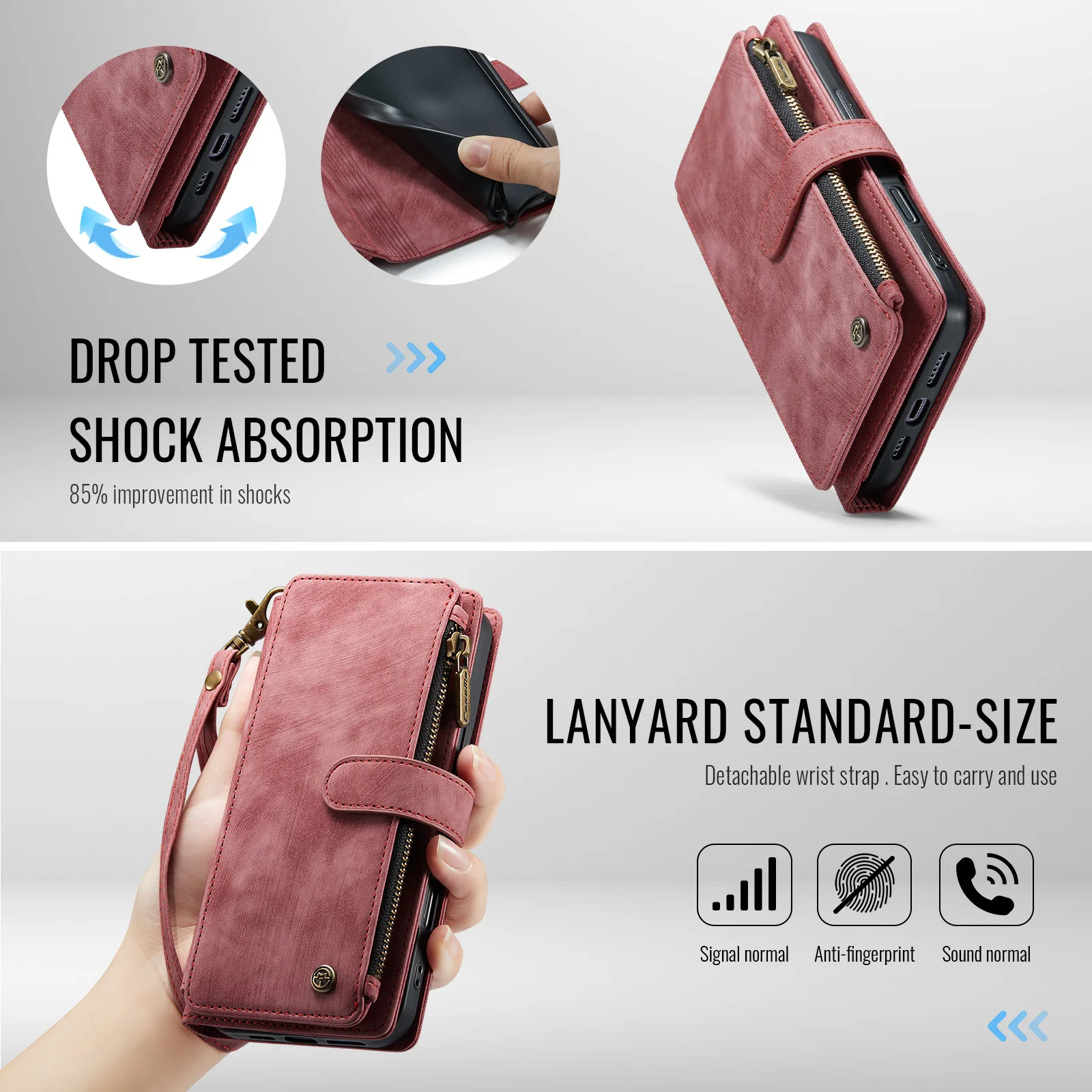 Magnetic Wallet Phone Case With 10 Card Slots For Iphone 17 Air_voghion.com
