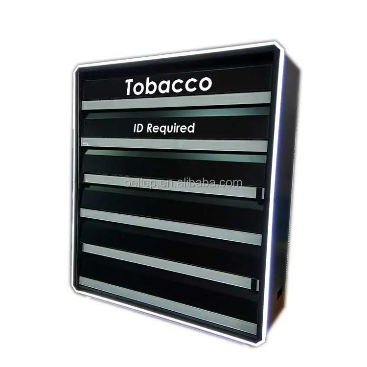 Retail Tobacco Display Rack Counter Cigarette Cabinet Cigarette Display  Case With LED Light