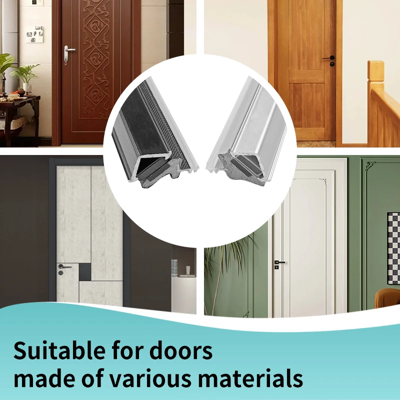 Modern Designed Magnetic Automatic Adsorption Door with Silent PVC Aluminium Sealing Strip Flexible Dustproof Installation Screw