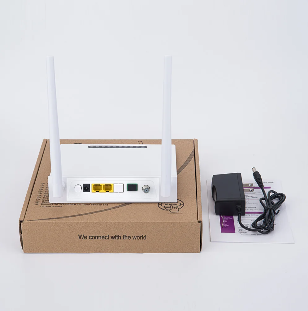 Fiber Optic Router 1GE+1FE+WIFI+CATV XPON ONU 2.4G Dual Mode ONU GPON EPON