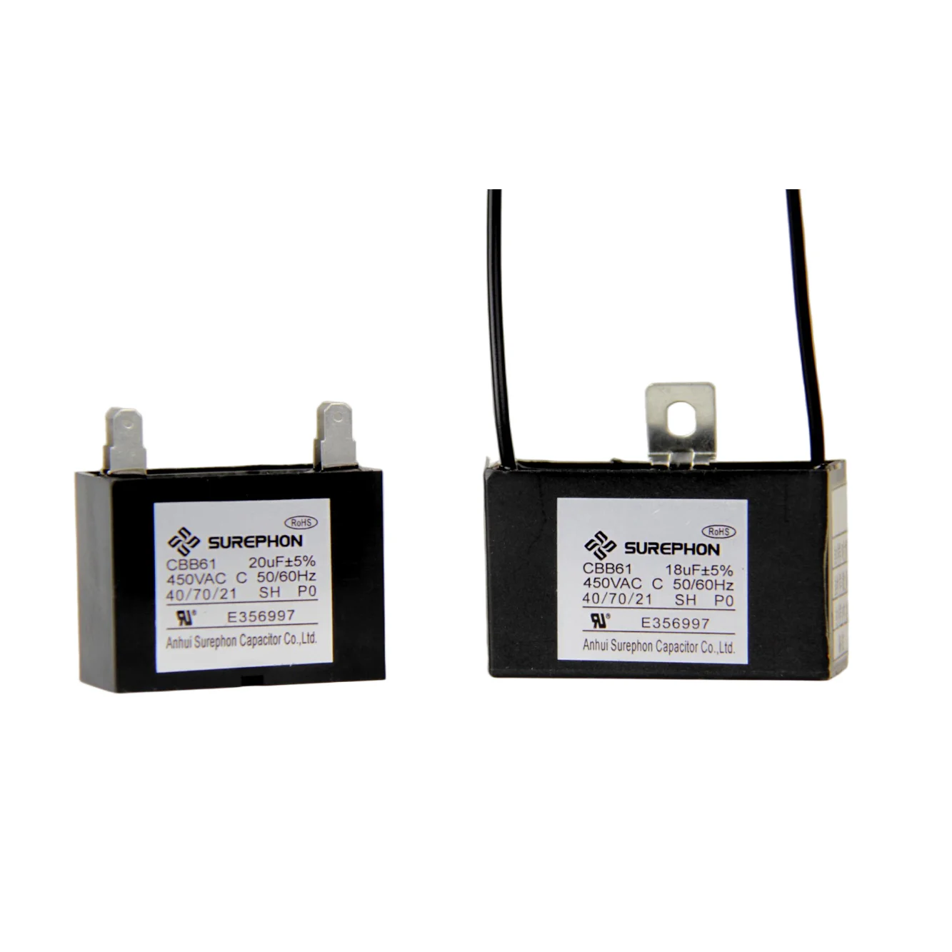 Hot Selling High Quality CBB61 air Conditioner Universal 250V 450V 1.2/1.5/1.8/2//3/4UF Single Phase Motor Run Capacitor