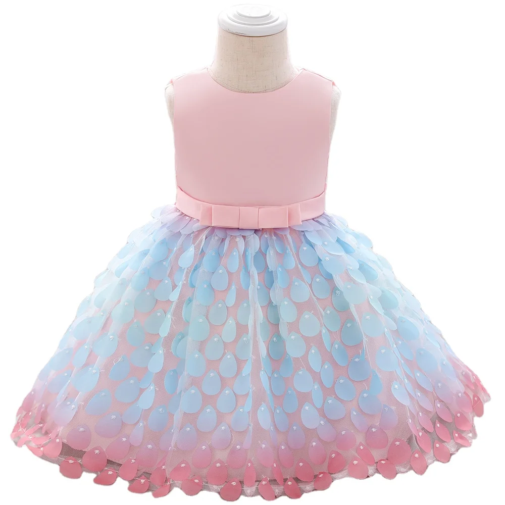 Детское платье принцессы на свадьбу день рождения бальное для маленьких девочек платья 2