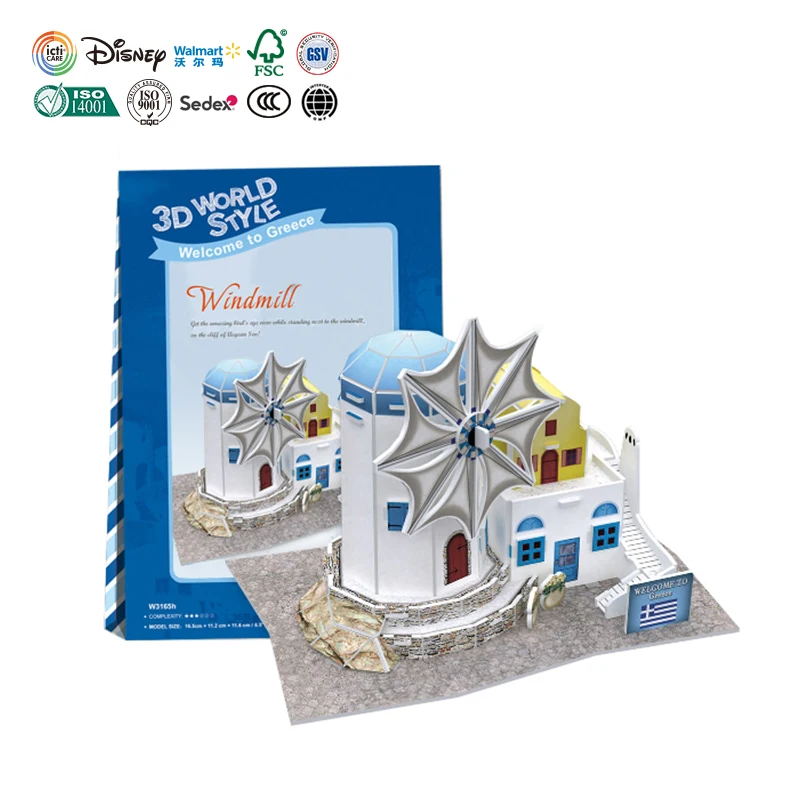 индивидуальный IQ образование для детей Diy игрушка строительный дом форма картонная головоломка 3D