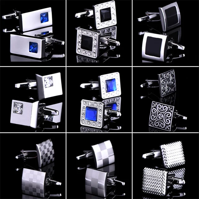 Новое поступление металлические ювелирные изделия подарок Классические запонки для мужчин костюм рубашка Запонки