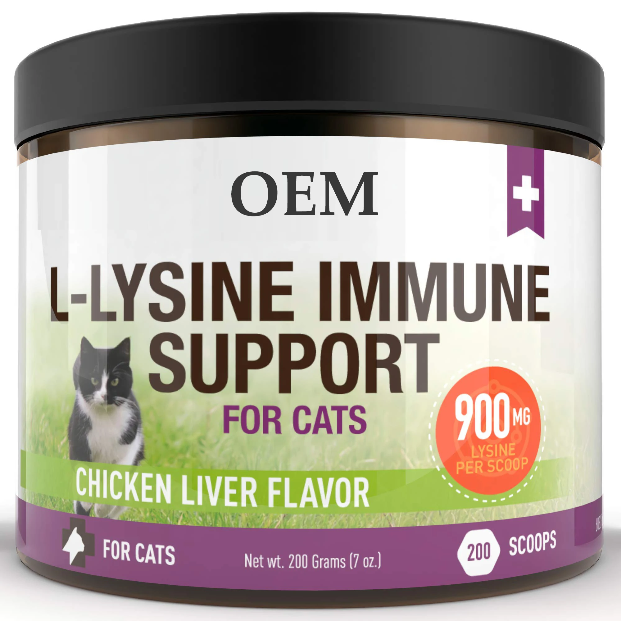 Healthcare Supplement for Cat Immunity Enhancement L Lysine for Cold Sneezing Eye Health Soft Chews Free Sample Pills Fip Gs