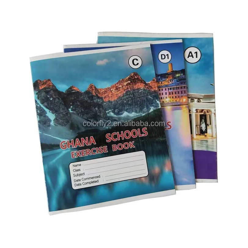 New Arrival Cheap Exercise Books White Paper French Line Customised