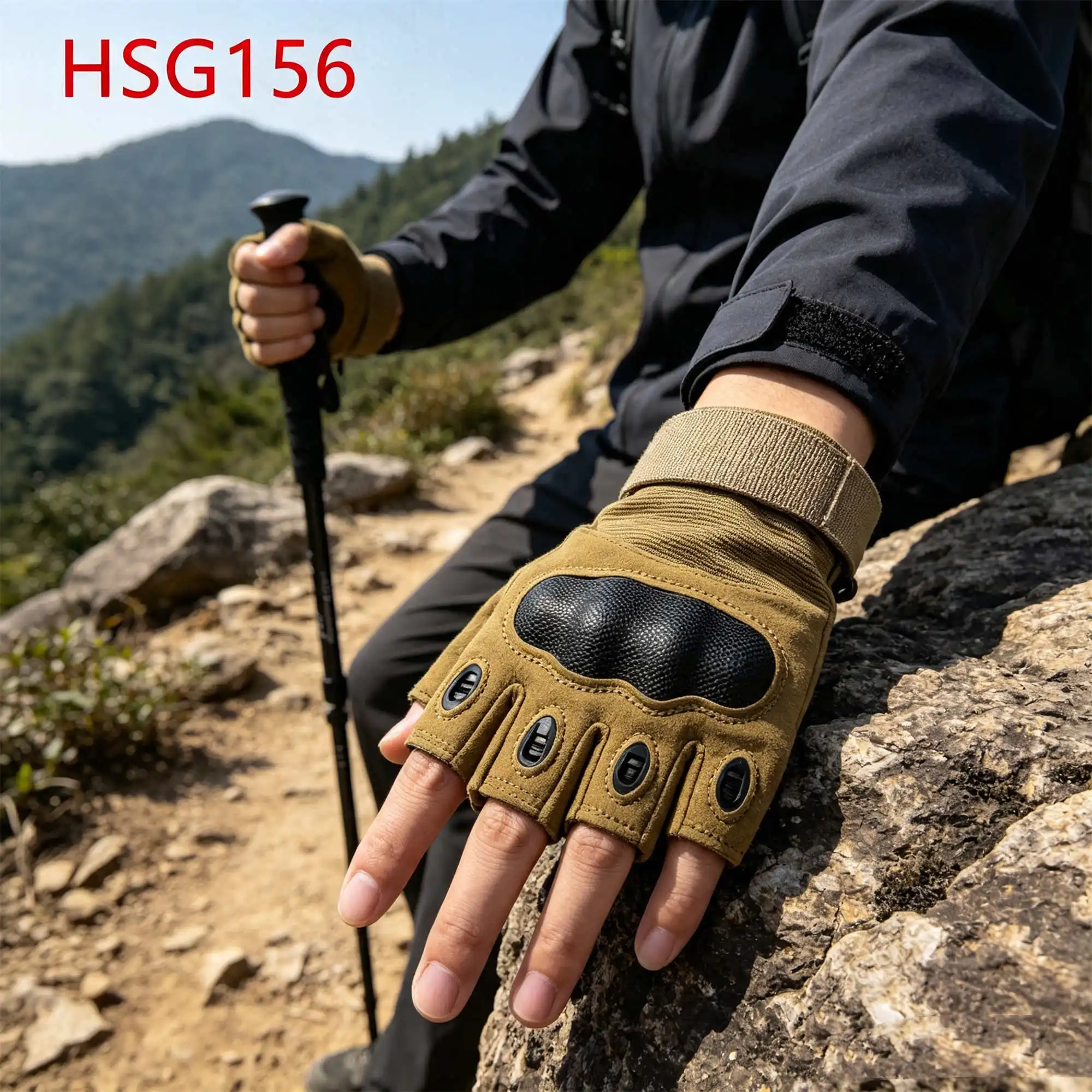 ZYF,mountain Marching Hand protection Coyote Color Tactical Gear Gloves Reinforced Thumb Design Hua Singh Combat Gloves HSG156