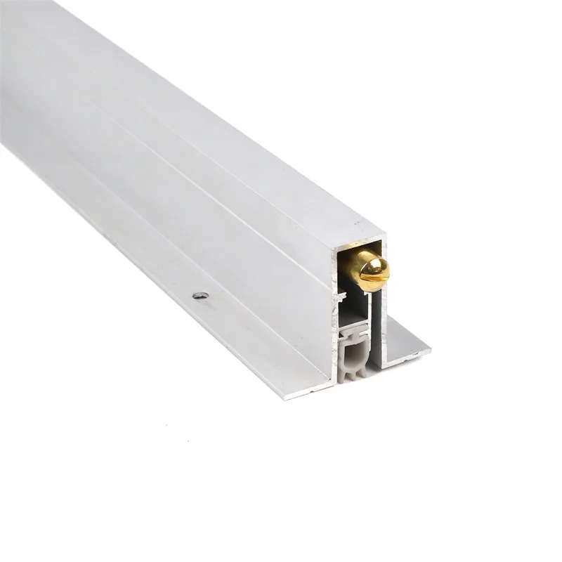 Timber Entrance Doors Automatic Drop Seals Slot Position Aluminum Door Bottom Seal