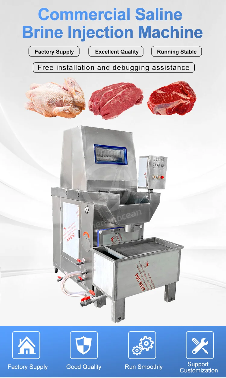 Ocean Industrial Steak Meat Injector Syringe Stainless Steel Pneumatic