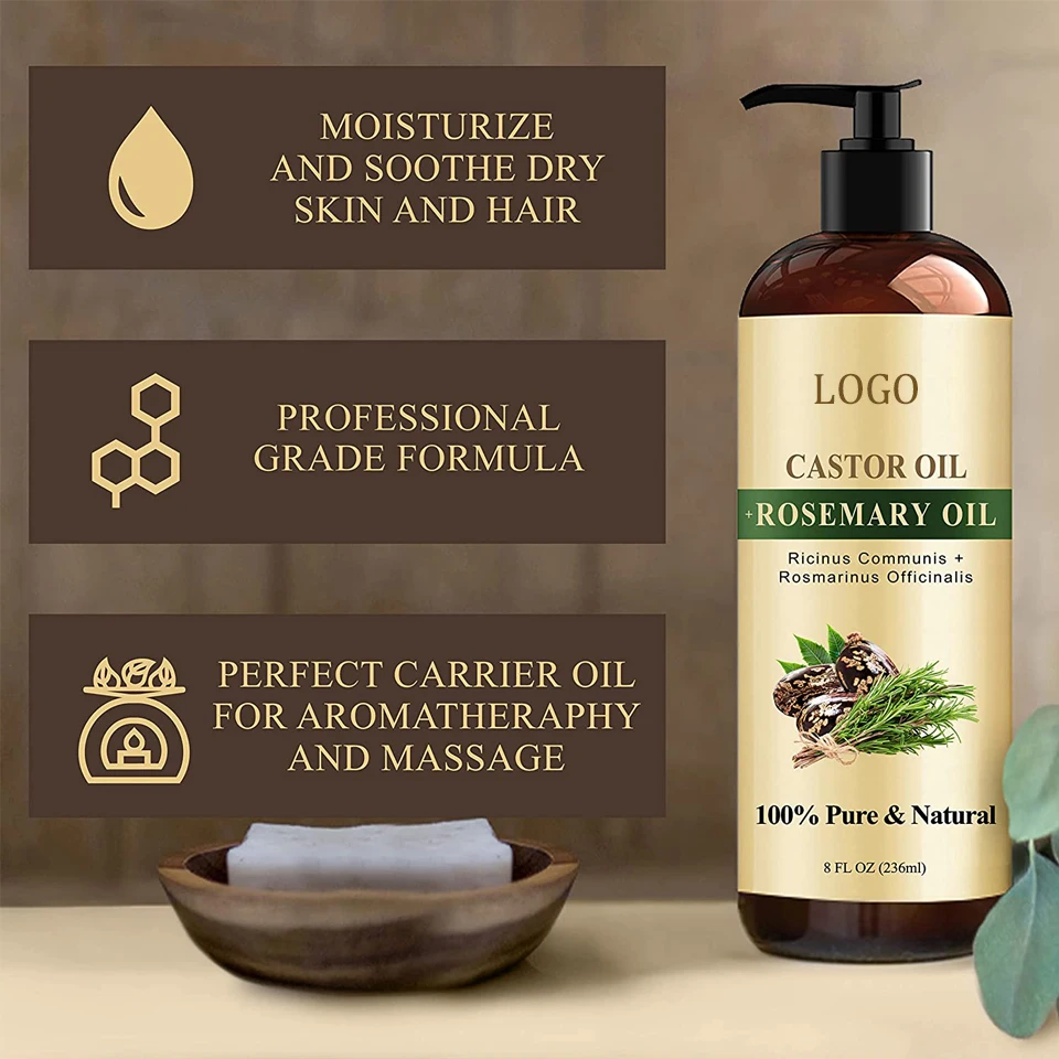 Handcraft Castor Oil With Rosemary Oil For Hair Growth - Buy Rosemary ...