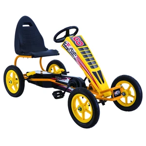 Unisex Children's Pedal Go Kart GM8-1 Steel Frame and Plastic Material Ride-on Toy for 2-4 Years for 5-7 Years Old Kids