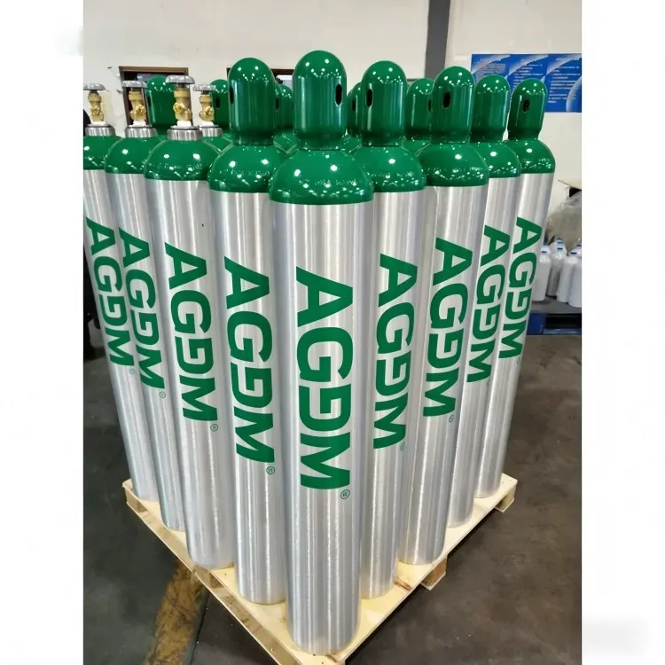 10L 20L 30L 40L 50L   DOT3AL ISO7866 Aluminum Medical Oxygen Gases Cylinder  Co2 Cylinder Refill  Cylinder Filled O2 Gas