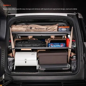 Hot-Selling BYD Leopard 8 Accessories Aluminum Trunk Layered Storage Rack with Rear Baffle Fence 2026 Model
