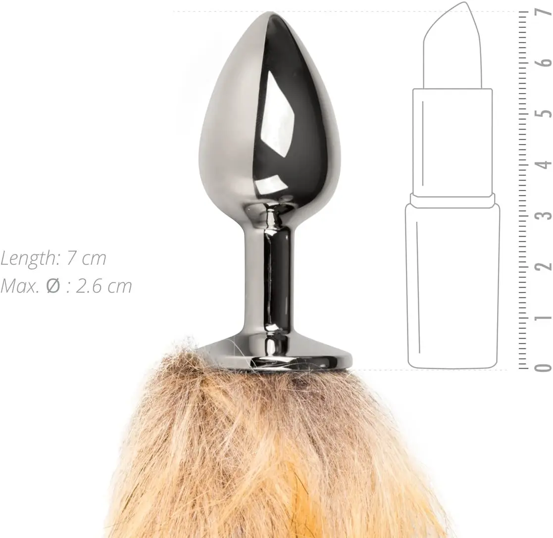 fuckable anal plug Cosplay Fox Plug Metal Anal Sex Toy with Tail Adult Butt Plug with Unique  Design main image 0
