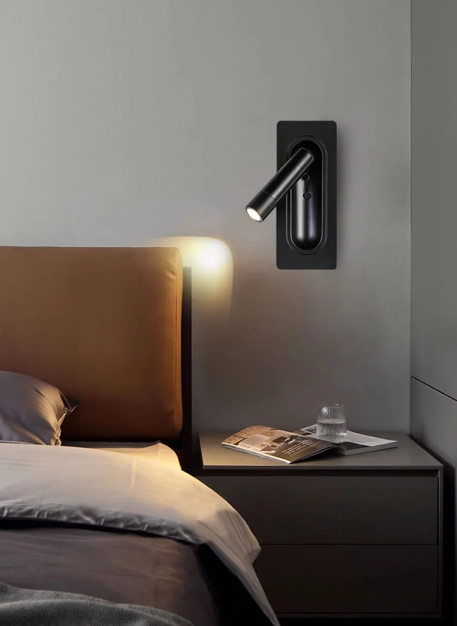 Hotel Headboard Wall Adjustable LED Reading Lamp Bed Side