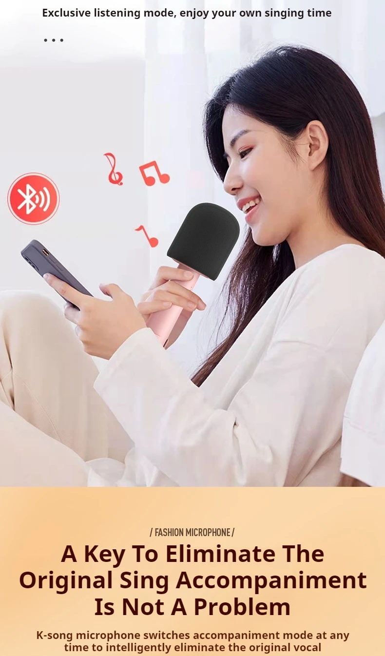 Children's Karaoke Microphone YQ005 Big Battery Long Life Mushroom Type New Microphone for Daily Baby Coaxing(pic6)