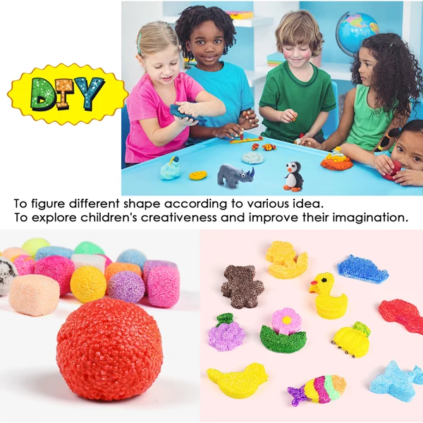 Foska New Colorful Intelligent DIY Educational Plasticine Foamy