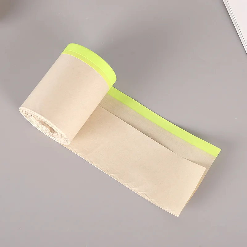 Paint Adhesive Protective Masking Paper Roll For Painters Auto Pre