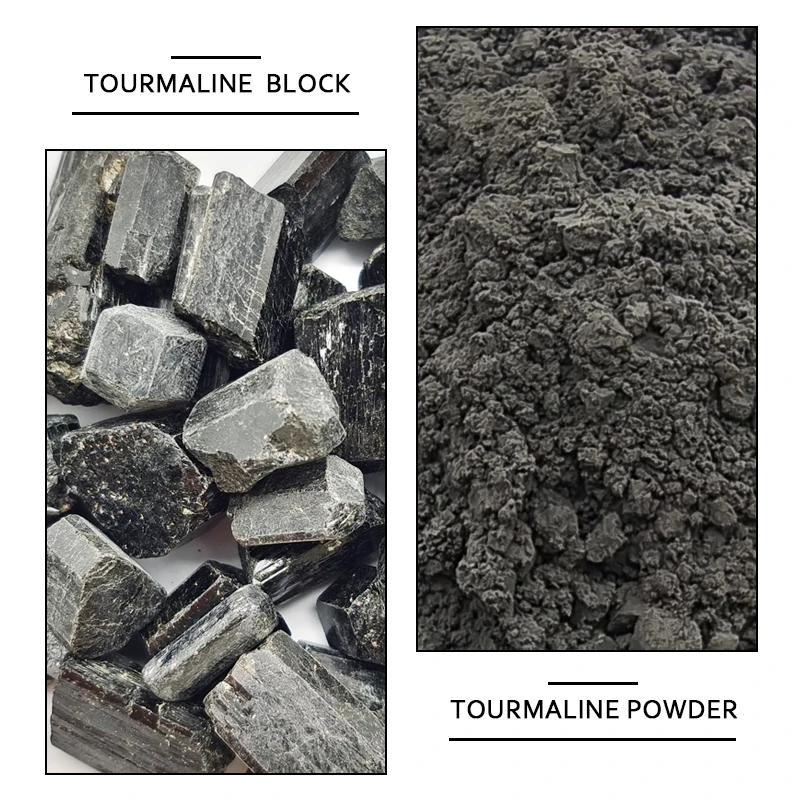 Price of  Raw Tumbled Natural Rough Stone Tourmaline Black Stone Pink Black White Tourmaline Powder