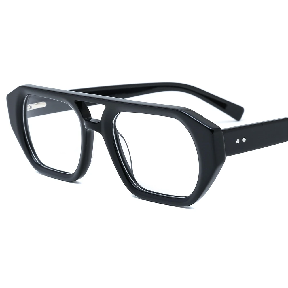 Handmade Acetate round Eyeglasses with Titanium Ultra Bendable Frame Great Price Optical Eye Frames