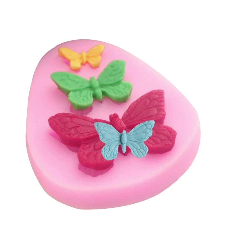 3D Butterfly Silicone Mould Fondant Chocolate Cake Decorating Baking Mold DIY