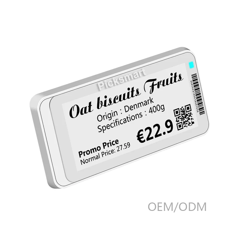 Прямая продажа с фабрики BLE 5,0 технология 2,9 дюйма умные Розничные бирки E ink Display ESL для супермаркета электронная этикетка полки