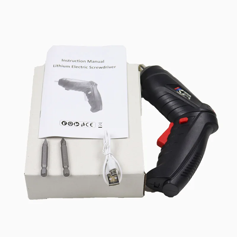 Portable Hand Insulated Electric Screwdriver Set and Drill Cordless Electric Screwdriver Mini Electric Screwdriver with Battery