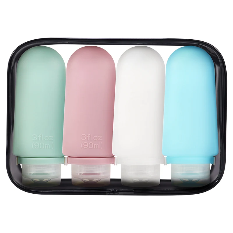 12 Flacons De Voyage 60 Ml - Rechargeables, Anti-fuites, Avec Entonnoir Et Spatule