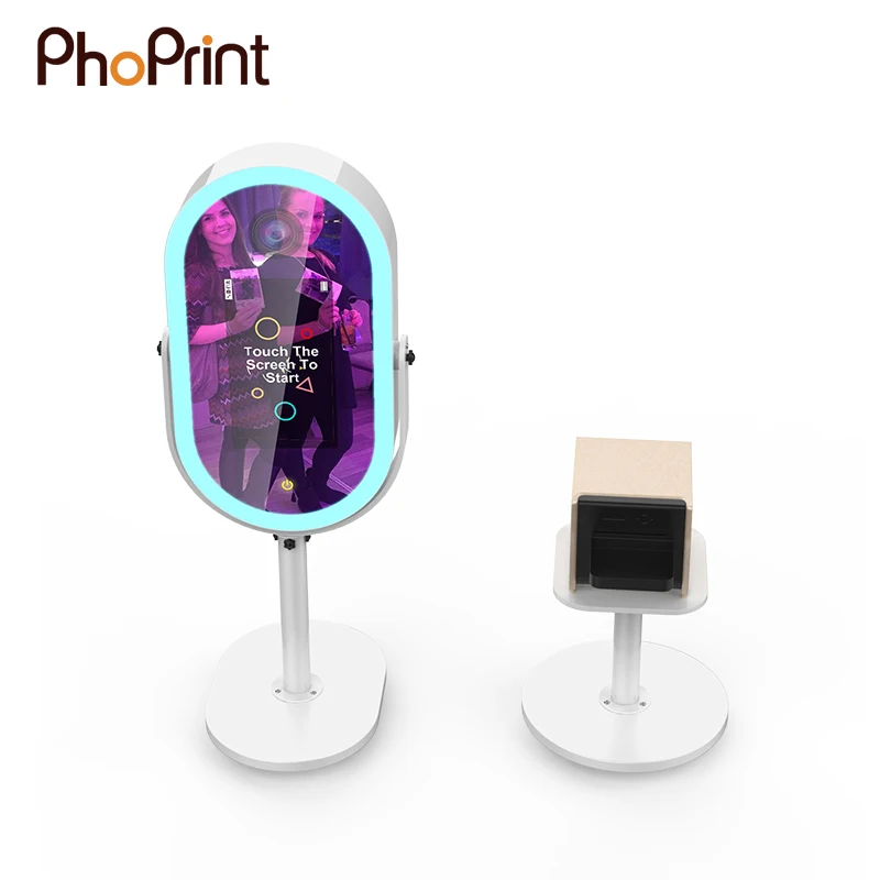 Portable Selfie Fotomation Station Touch Screen Magic Mirror Photo Booth Compatible with Camera for Sale