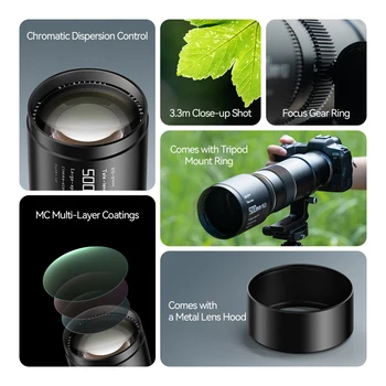 TTArtisan 500mm F/6.3 Supertelephoto Lens Manual Focus Full Frame Lenses (E Mount) detail image